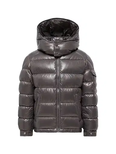 Moncler Little Boy's & Boy's New Maya Zip Up Jacket - Dark Gray | Thumbnail 1