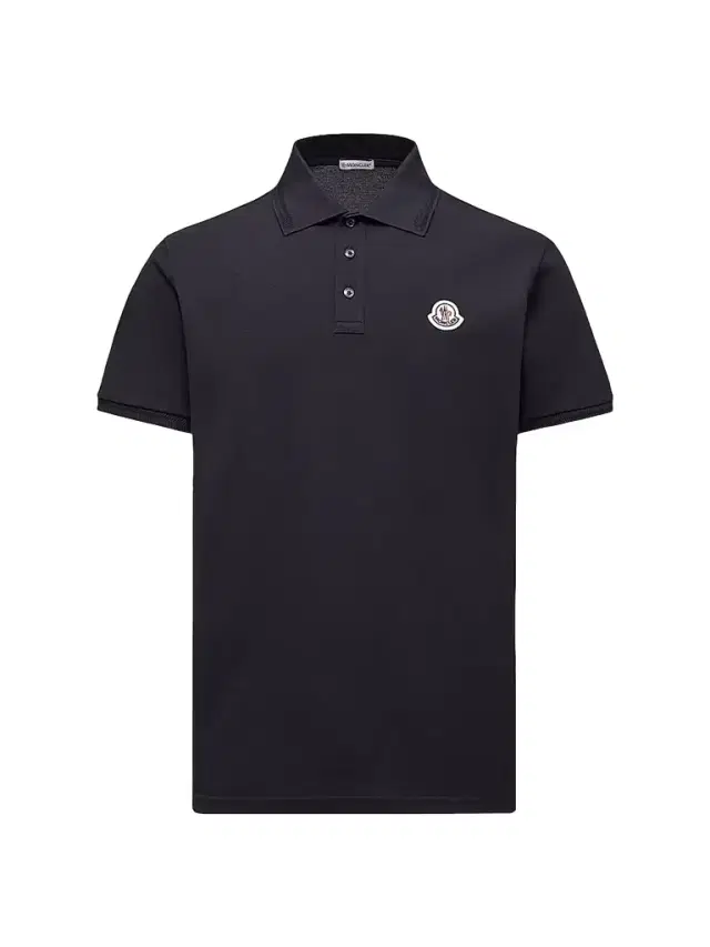 Moncler Men's Polo Shirt in Cotton Piquet - Night Blue