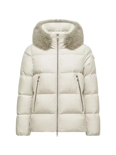 Moncler Women's Laichefur Puffer Jacket - White - Size XXL | Thumbnail 1