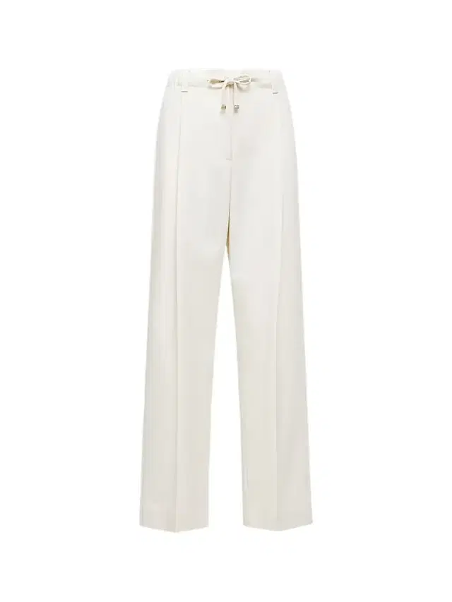 Women's Pants in Wool Gabardine - White