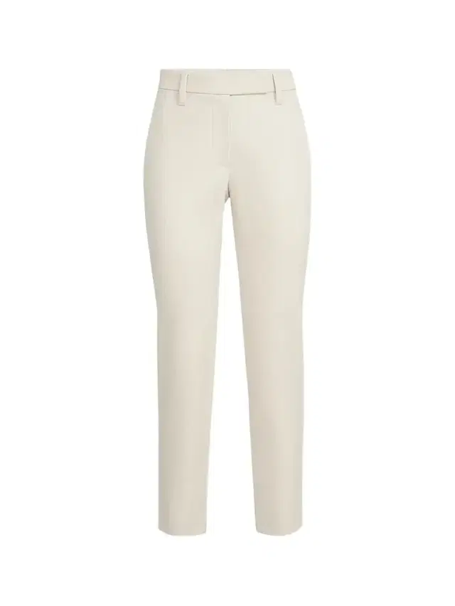 Brunello Cucinelli Women's Stretch Cotton Cover Slim Fit Trousers - Milk