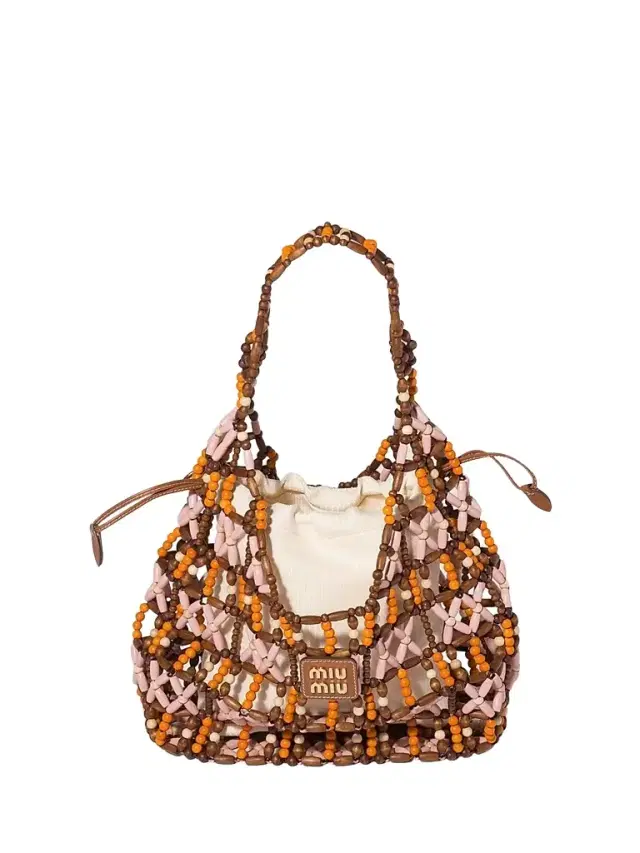 Miu Miu Women's Mesh Hobo Bag - Brown