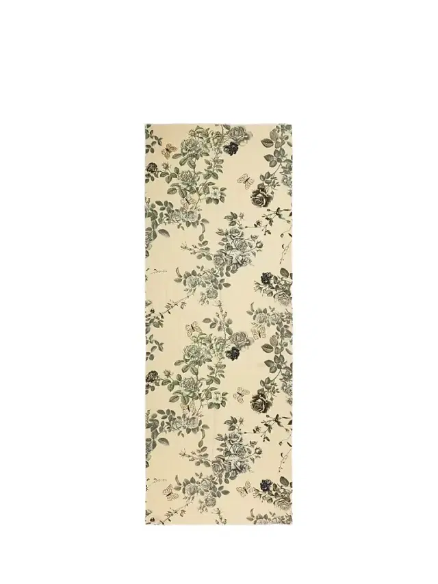 Janavi Women's Vintage Wings Wool-Silk Scarf - Beige Combo