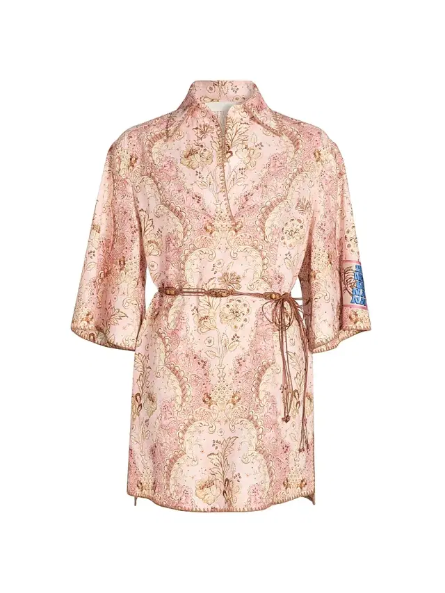 Zimmermann Women's Daylight Tunic Minidress - Damask Rose