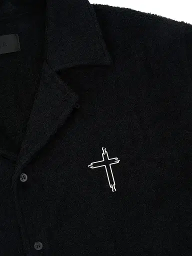 RTA Men's Chaparral Nathan Cotton Oversized Camp Shirt - Black - Size XXL | Thumbnail 3 RTA Men's Chaparral Nathan Cotton Oversized Camp Shirt - Black - Size XXL | Thumbnail 3