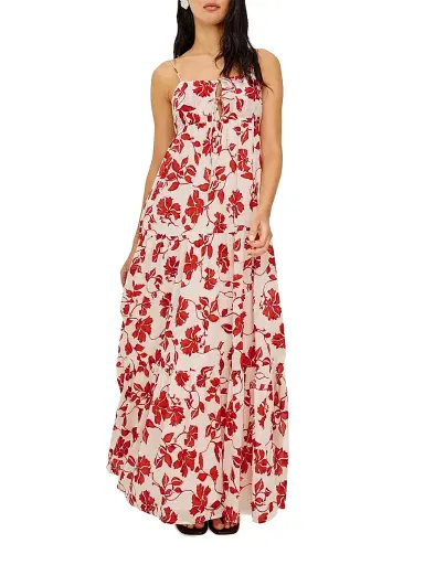 RAILS Women's Mica Jasmine Floral Cotton Maxi Dress - Red Jasmine - Size XL | Thumbnail 3