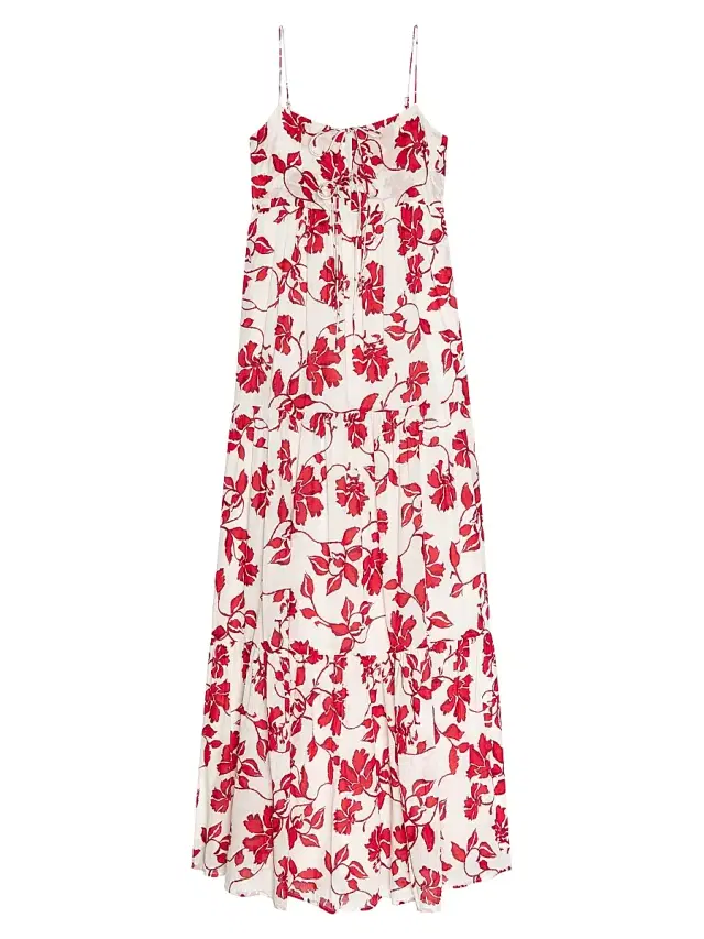 Rails Women's Mica Jasmine Floral Cotton Maxi Dress - Red Jasmine