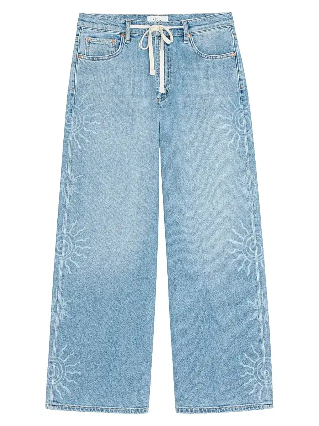 Rails Women's Angeleno Cotton Crop Jeans - Soleil Laser