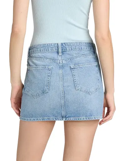 L'Agence Women's Solene Four-Button Denim Miniskirt | Thumbnail 5 L'Agence Women's Solene Four-Button Denim Miniskirt | Thumbnail 5