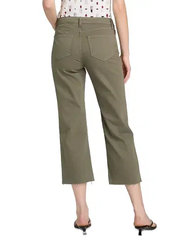 L'AGENCE Women's Wanda Crop Jeans - Smokey Olive | Thumbnail 5