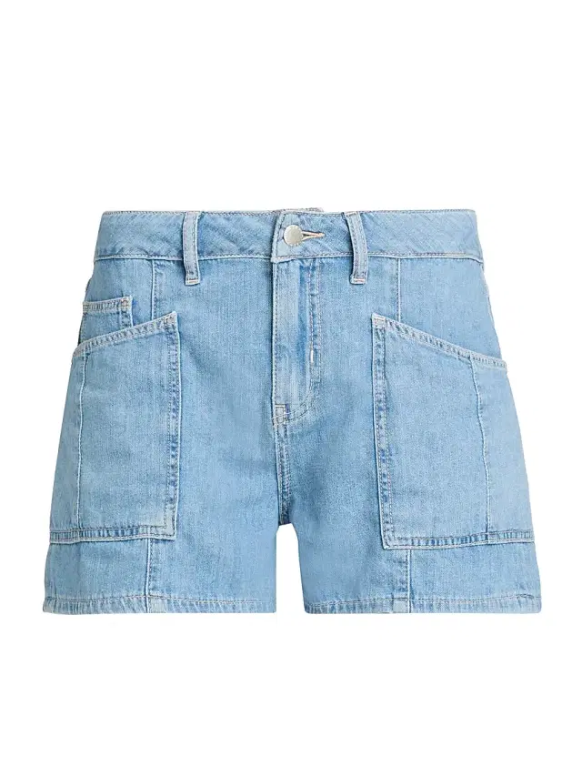 L'AGENCE Women's Kyra Cotton High-Rise Denim Shorts - Seattle
