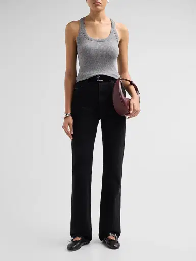 rag & bone Women's The Essential Rib Wide String Tank | Thumbnail 2