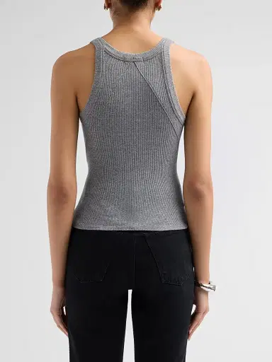 rag & bone Women's The Essential Rib Wide String Tank | Thumbnail 3