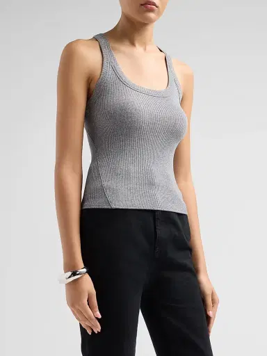 rag & bone Women's The Essential Rib Wide String Tank | Thumbnail 4