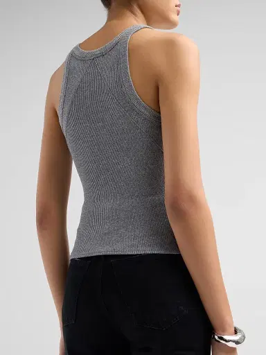 rag & bone Women's The Essential Rib Wide String Tank | Thumbnail 5