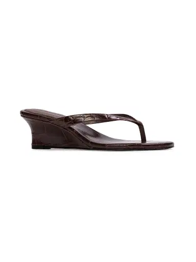 Black Suede Studio Women's Easy 50MM Croc Mule Sandals - Brown Croc Leather - Size 11 | Thumbnail 2 Black Suede Studio Women's Easy 50MM Croc Mule Sandals - Brown Croc Leather - Size 11 | Thumbnail 2