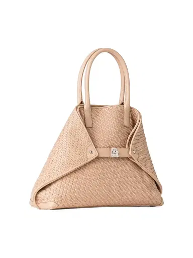 Akris Women's Small Ai Braided Leather Top Handle Bag - Cordage | Thumbnail 2