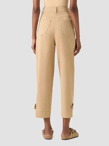 Akris punto Women's Fraser Cotton Gabardine Pants - Beige - Size 16 | Thumbnail 3 Akris punto Women's Fraser Cotton Gabardine Pants - Beige - Size 16 | Thumbnail 3