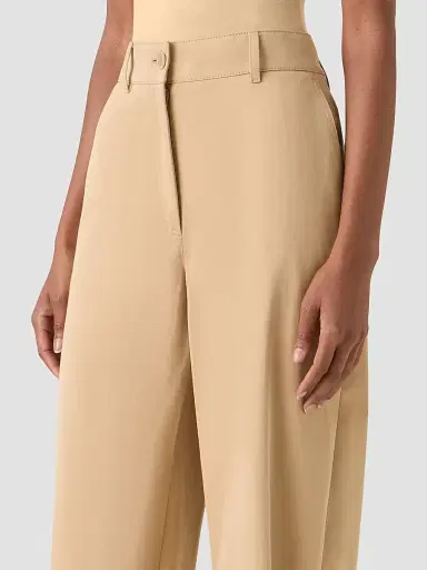 Akris punto Women's Fraser Cotton Gabardine Pants - Beige - Size 16 | Thumbnail 4 Akris punto Women's Fraser Cotton Gabardine Pants - Beige - Size 16 | Thumbnail 4