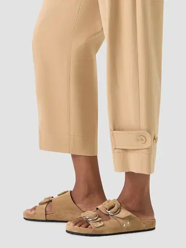 Akris punto Women's Fraser Cotton Gabardine Pants - Beige - Size 16 | Thumbnail 5 Akris punto Women's Fraser Cotton Gabardine Pants - Beige - Size 16 | Thumbnail 5
