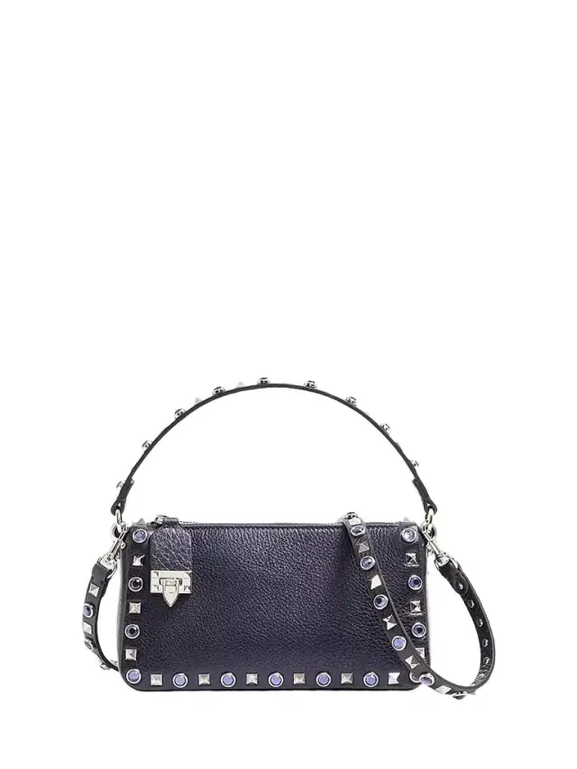 Valentino Garavani Women's Rockstud Top Handle Bag - Navy