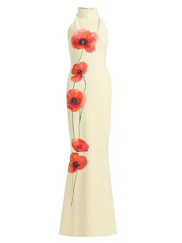 Chiara Boni La Petite Robe Women's Gudrum Peony Trumpet Gown - Poppie