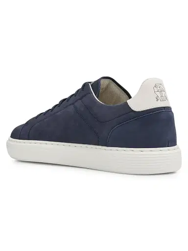 Brunello Cucinelli Men's Suede Low-Top Sneakers | Thumbnail 4