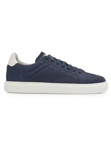 Brunello Cucinelli Men's Suede Low-Top Sneakers | Thumbnail 1