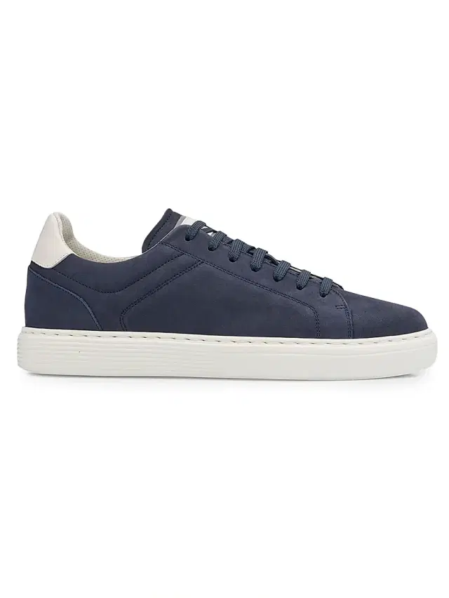 Brunello Cucinelli Men's Suede Low-Top Sneakers