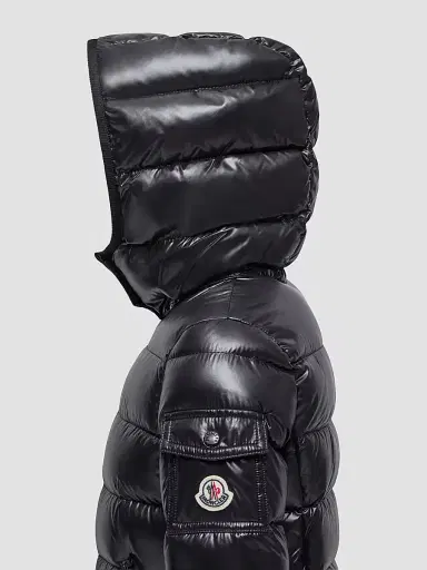 Moncler Little Girl's & Girl's Bady Puffer Jacket - Black | Thumbnail 3