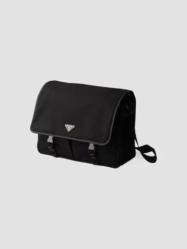 Prada Men's Re-Nylon and Saffiano Leather Shoulder Bag | Thumbnail 4 Prada Men's Re-Nylon and Saffiano Leather Shoulder Bag | Thumbnail 4
