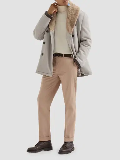 Brunello Cucinelli Men's Garment Dyed Italian Fit Trousers - Camel - Size 50 | Thumbnail 6 Brunello Cucinelli Men's Garment Dyed Italian Fit Trousers - Camel - Size 50 | Thumbnail 6