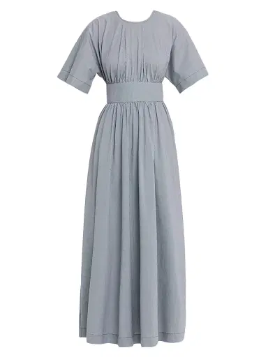 Faithfull The Brand Women's Oda Gingham Maxi Dress - Blue | Thumbnail 1