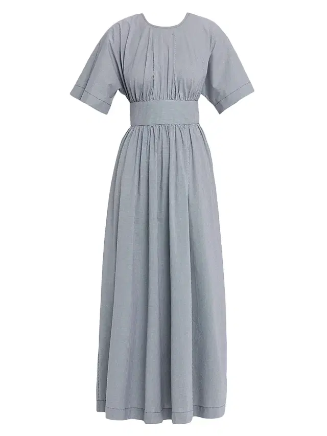 Faithfull The Brand Women's Oda Gingham Maxi Dress - Blue