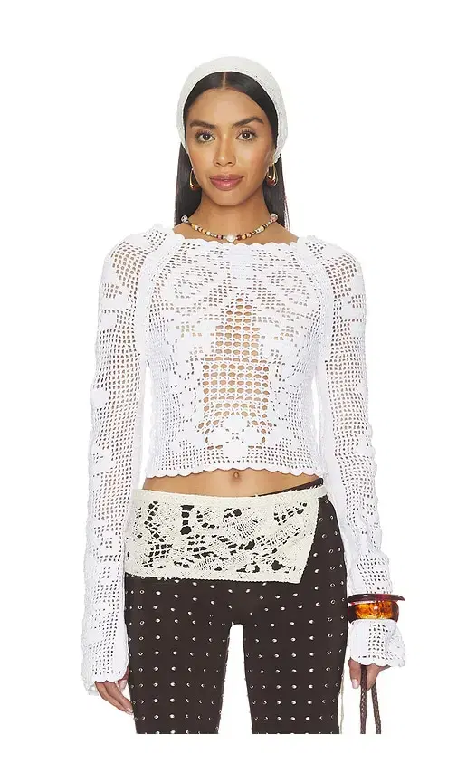 Talia Crochet Blouse