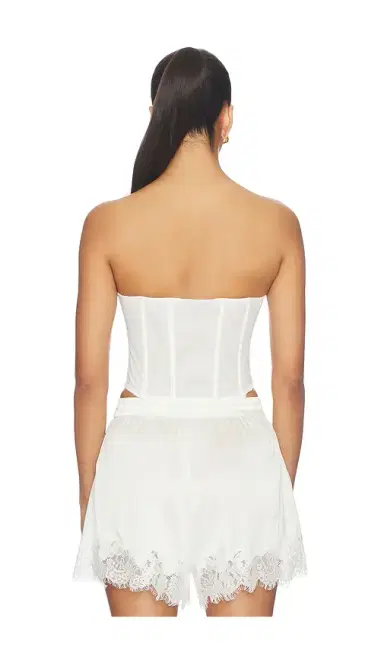 Fleur du Mal Elar Embroidery Corset Top | Thumbnail 3
