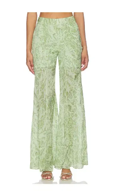 LA FUORI Mistleaf Ruffle Printed Pant | Thumbnail 1