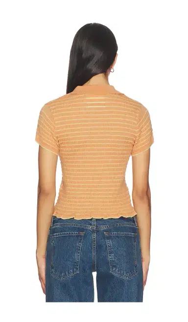 Guest In Residence Smocked Shrunken Polo | Thumbnail 3