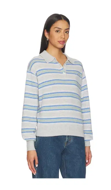 Guest In Residence Collegiate Stripe Polo | Thumbnail 2