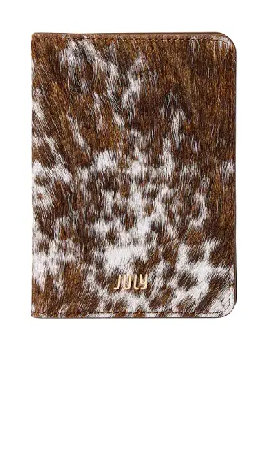 July Cow Print Small Travel Wallet | Thumbnail 1