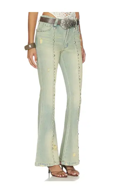 Markgong Studded Flared Jeans | Thumbnail 2 Markgong Studded Flared Jeans | Thumbnail 2