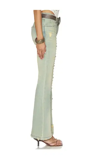 Markgong Studded Flared Jeans | Thumbnail 3 Markgong Studded Flared Jeans | Thumbnail 3