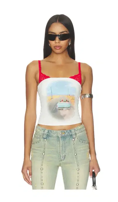 Markgong Loveride Retro Print Tube Top | Thumbnail 1