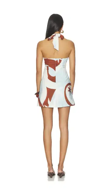 SEVEN WONDERS Rihanna Knot Halter Mini Dress | Thumbnail 3