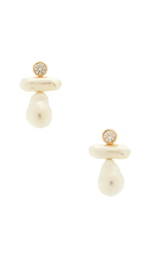 BaubleBar Organic Pearl Earrings