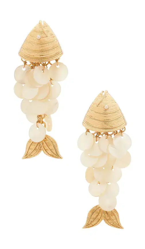 Ripple Effect Fish Earrings