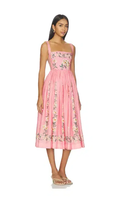 Agua by Agua Bendita Mielero Midi Dress | Thumbnail 2
