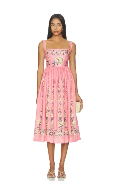Agua by Agua Bendita Mielero Midi Dress | Thumbnail 1
