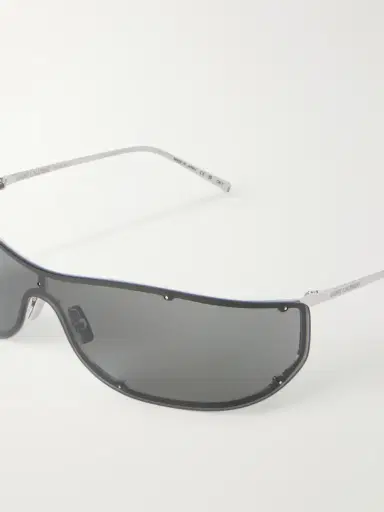 Saint Laurent Mask Aviator-Style Acetate Sunglasses - Men | Thumbnail 3 Saint Laurent Mask Aviator-Style Acetate Sunglasses - Men | Thumbnail 3