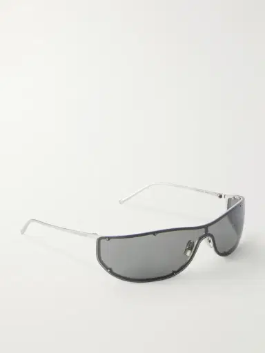 Saint Laurent Mask Aviator-Style Acetate Sunglasses - Men | Thumbnail 4 Saint Laurent Mask Aviator-Style Acetate Sunglasses - Men | Thumbnail 4